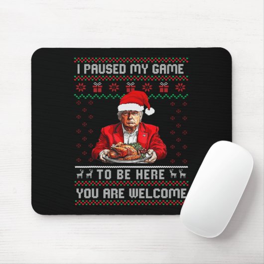 Ich hielt mein Spiel an, um hier Weihnachten Trump Mousepad (Mit Mouse)