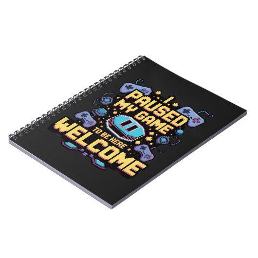 Ich hielt mein Spiel an, um hier zu sein Willkomme Notizblock (Linke Seite)