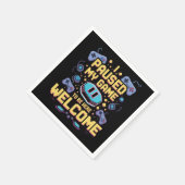 Ich hielt mein Spiel an, um hier zu sein Willkomme Serviette (Ecke)