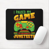 Ich hielt mein Spiel an, um Juneteeth Black Free z Mousepad (Mit Mouse)
