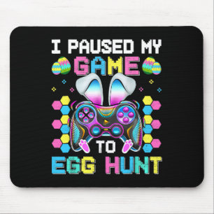 Ich hielt mein Spiel an, um Videospiel-Jagd auf Ei Mousepad