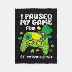 Ich hielt mein Spiel für St Patricks Day Gamer Sha Fleecedecke