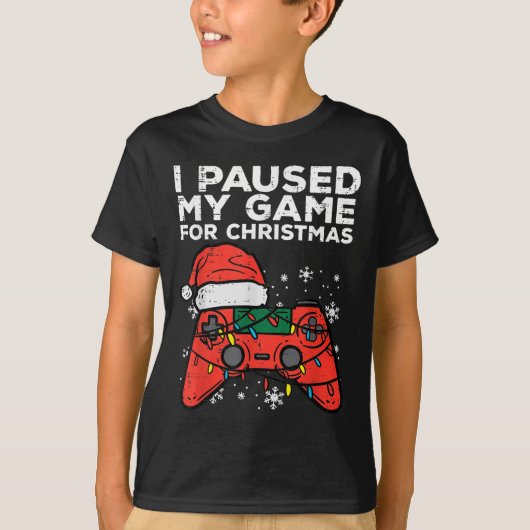 Ich hielt mein Spiel für Weihnachtsspiele an T-Shirt (Vorderseite)