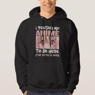 Ich hielt meine Zeit an, hier japanische Animation Hoodie