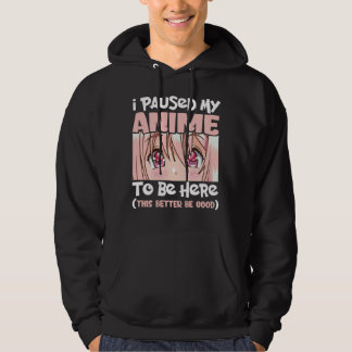Ich hielt meine Zeit an, hier japanische Animation Hoodie
