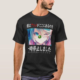 Ich hielt meinen Anime an, hier Anime Merch Japani T-Shirt