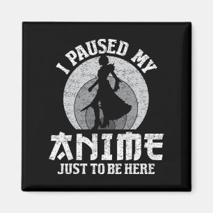Ich hielt meinen Anime an, hier Frauen Mens Anime  Magnet