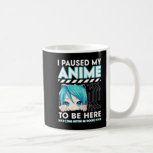 Ich hielt meinen Anime an, hier Teenage Anime Fans Kaffeetasse
