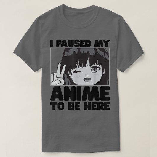 Ich hielt meinen Anime an, hier zu sein, das japan T-Shirt (Design vorne)