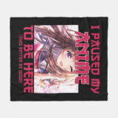Ich hielt meinen Anime an, um hier zu sein, Otaku- Fleecedecke (Vorderseite (Horizontal))