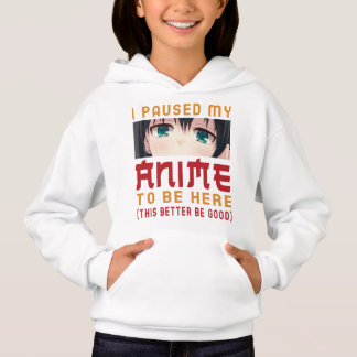 Ich hielt meinen Anime an, um hier zu sein, Otaku- Hoodie