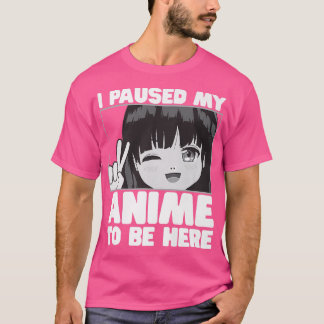 Ich hielt mich an, hier zu sein, ein japanisches M T-Shirt