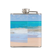 Ich hier am Strand Flachmann (Rückseite)