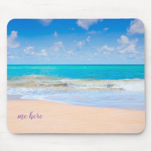 Ich hier am Strand Mousepad