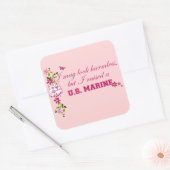 Ich hob ein Meer auf Quadratischer Aufkleber (Umschlag)