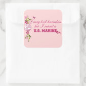 Ich hob ein Meer auf Quadratischer Aufkleber (Tasche)