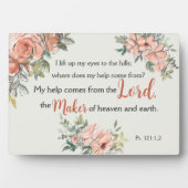 "Ich hob meine Augen auf" Bibel Verse Elegante Was Fotoplatte (Vorderseite)