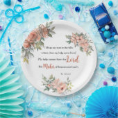 "Ich hob meine Augen auf" Bibelverse Pappteller (Party)