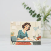 Ich hoffe, bald von Ihnen zu hören! Postkarte (Stehend Vorderseite)