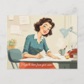 Ich hoffe, bald von Ihnen zu hören! Postkarte (Vorderseite)