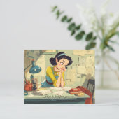 Ich hoffe, bald von Ihnen zu hören! Postkarte (Stehend Vorderseite)