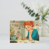 Ich hoffe, bald von Ihnen zu hören! Postkarte (Stehend Vorderseite)