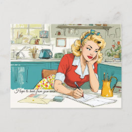 Ich hoffe, bald von Ihnen zu hören! Postkarte