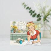 Ich hoffe, bald von Ihnen zu hören! Postkarte (Stehend Vorderseite)