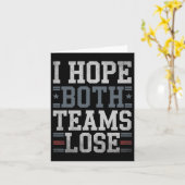 Ich hoffe, beide Teams verlieren die lustige ameri Karte (Gelbe Blume)