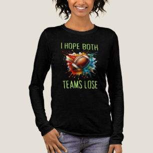 Ich hoffe, beide Teams verlieren Game Day Football Tri-Blend Shirt
