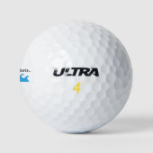 Ich hoffe, das Floß - Funny Golf Ball (Logo)