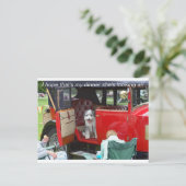 Ich hoffe, das ist mein Abendessen, das sie sucht. Postkarte (Stehend Vorderseite)