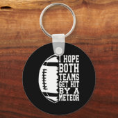 Ich hoffe, dass beide Mannschaften durch einen Fuß Schlüsselanhänger (Vorderseite)