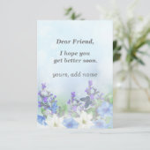 Ich hoffe, dass Sie bald besser werden (Stehend Vorderseite)