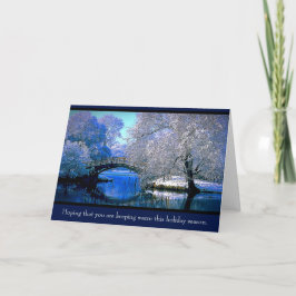 Ich hoffe, dass Sie behalt warm ... Feiertagskarte