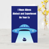 Ich hoffe, dein Ex wird von Aliens experimentell u Karte (Gelbe Blume)