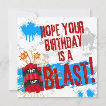 Ich hoffe, Dein Geburtstag ist ein Knall