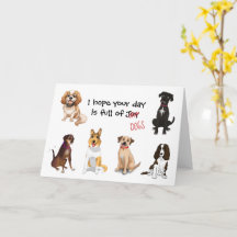 Ich hoffe dein Tag ist voller Hunde, Geburtstag, j