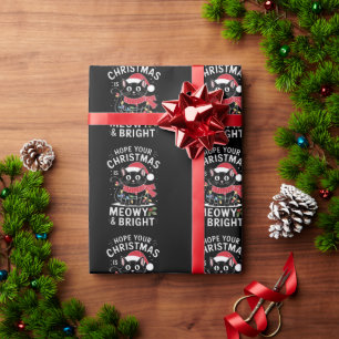 Ich hoffe, dein Weihnachten ist maunzend und hell  Geschenkpapier