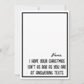 Ich hoffe, dein Weihnachten ist nicht so lustig sa (Vorderseite)