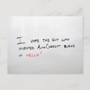 Ich hoffe, der Typ Postkarte