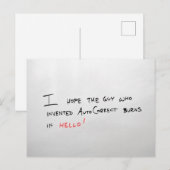 Ich hoffe, der Typ Postkarte (Vorne/Hinten)