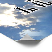 Ich hoffe, dich im Himmel zu sehen! Poster (Ecke)