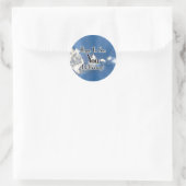 Ich hoffe, dich im Himmel zu sehen! Runder Aufkleber (Tasche)