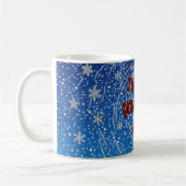 Ich hoffe dir ein glückliches Leben Blaue Schneefl Kaffeetasse (Links)
