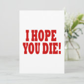 Ich hoffe, du Die Einladung (Stehend Vorderseite)