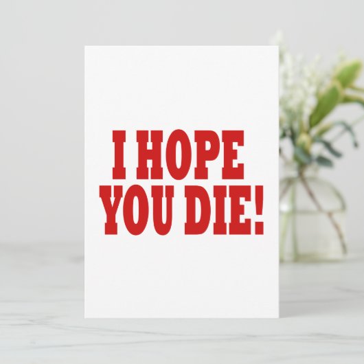 Ich hoffe, du Die Einladung (Stehend Vorderseite)