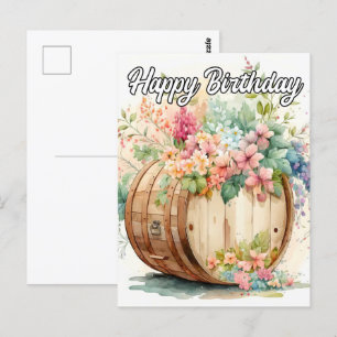 Ich hoffe, du hast einen glücklichen Geburtstag Postkarte