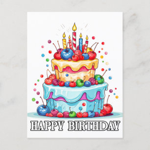 Ich hoffe, du hast einen glücklichen Geburtstag Postkarte