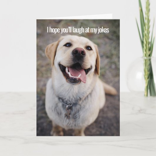 Ich hoffe, du lachst über meine Witze, ich habe ei Karte (Vorderseite)